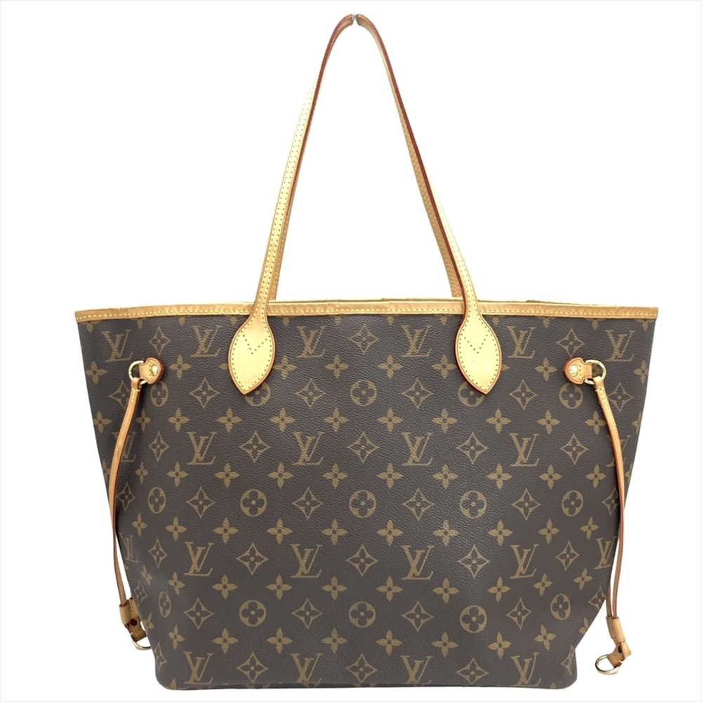 LOUIS VUITTON Authentic Brown Monogram Canvas Neverfull MM Tote Bag - Picture 1 of 10